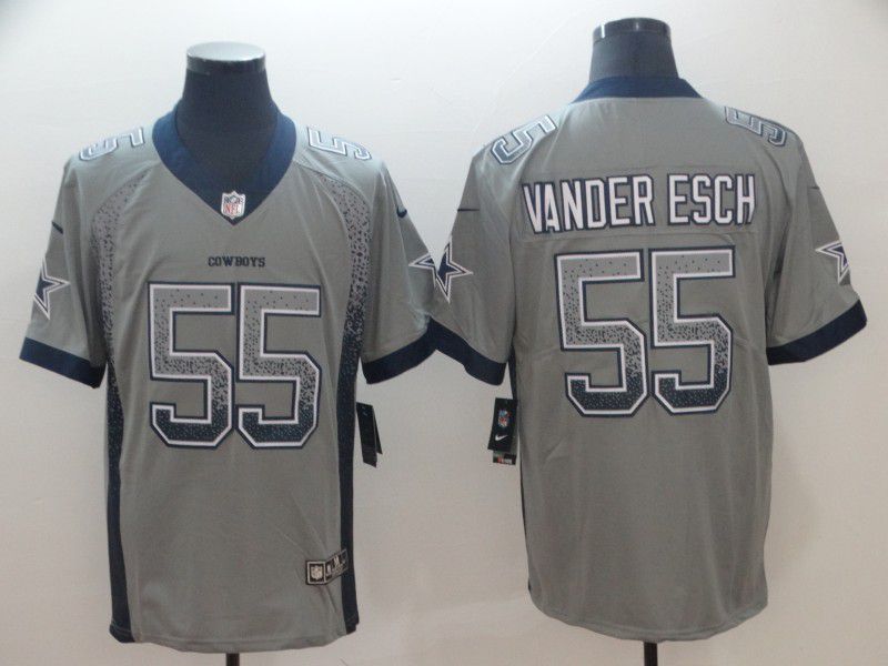 Men Dallas Cowboys 55 Vander esch Grey Nike Drift Fashion Limited NFL Jersey